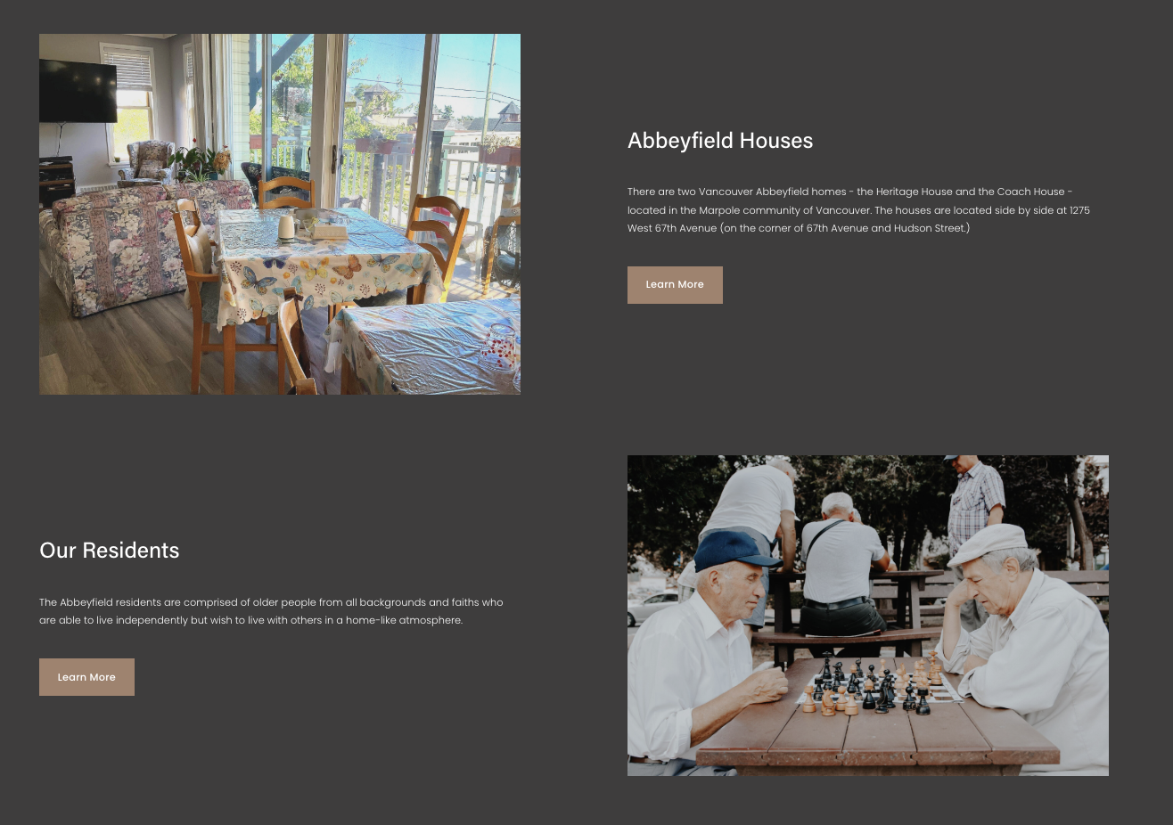 Abbeyfield Vancouver homepage detail