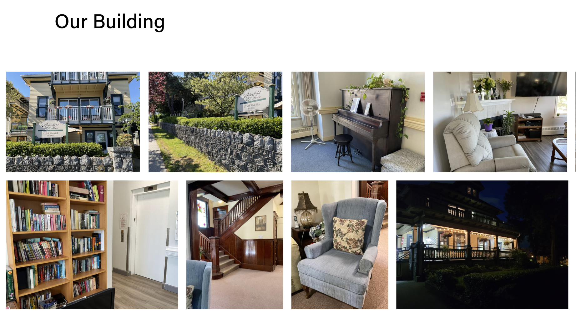 Building gallery page