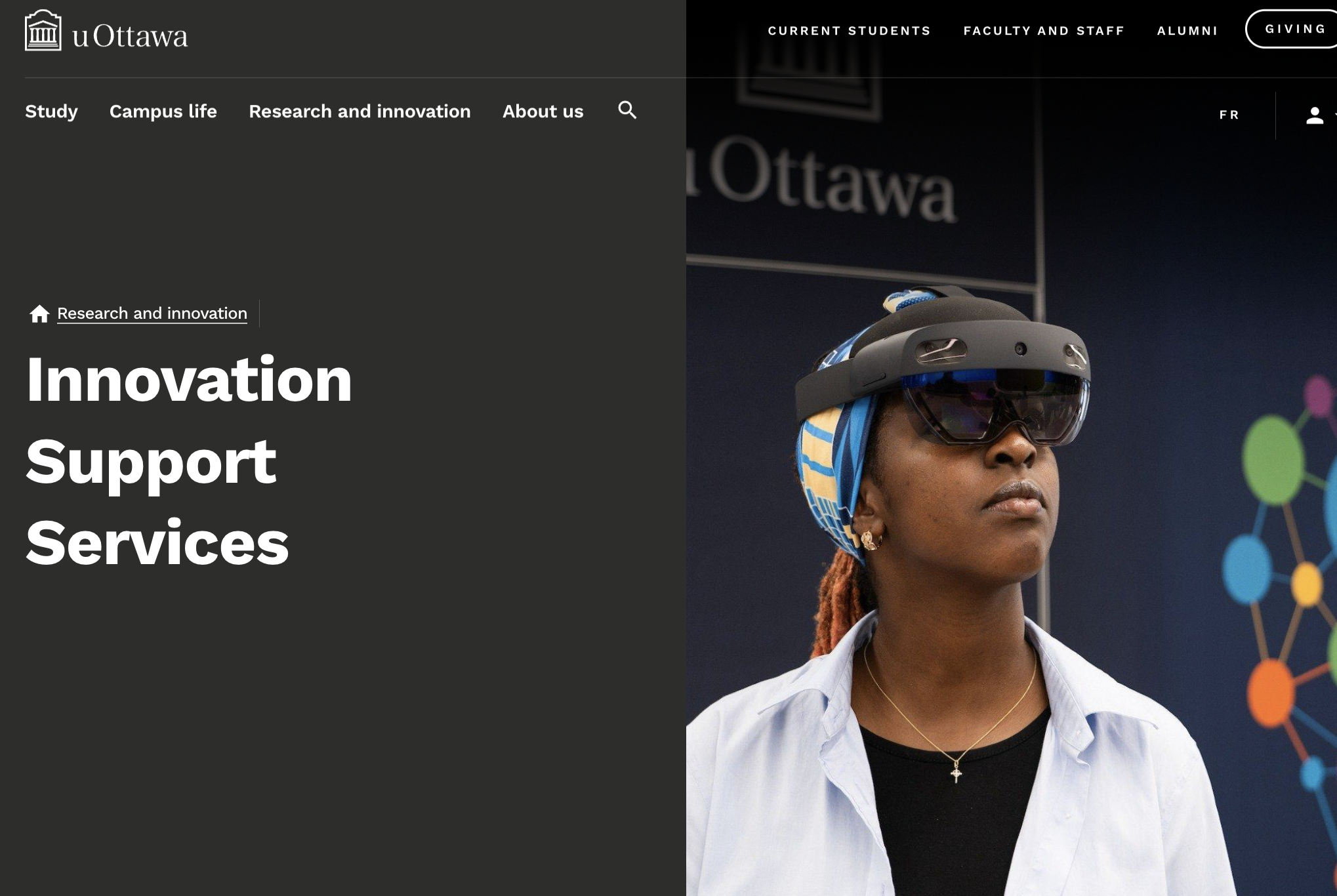 Innovation Support Services website redesign