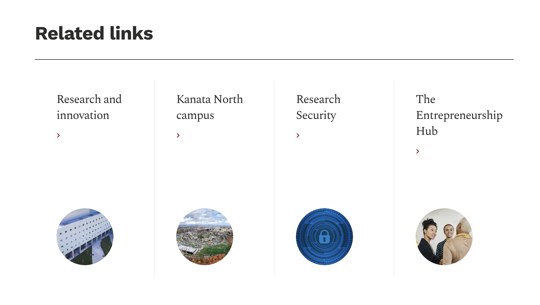 Related links section