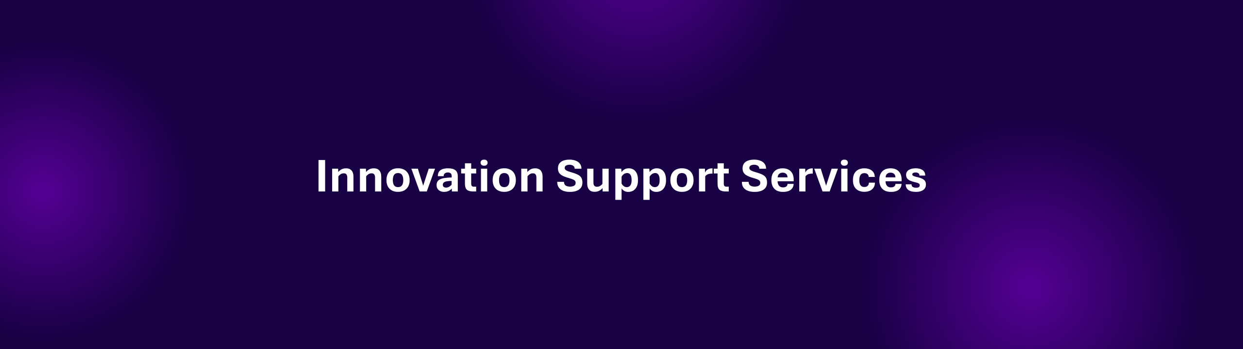 Innovation Support Services overview