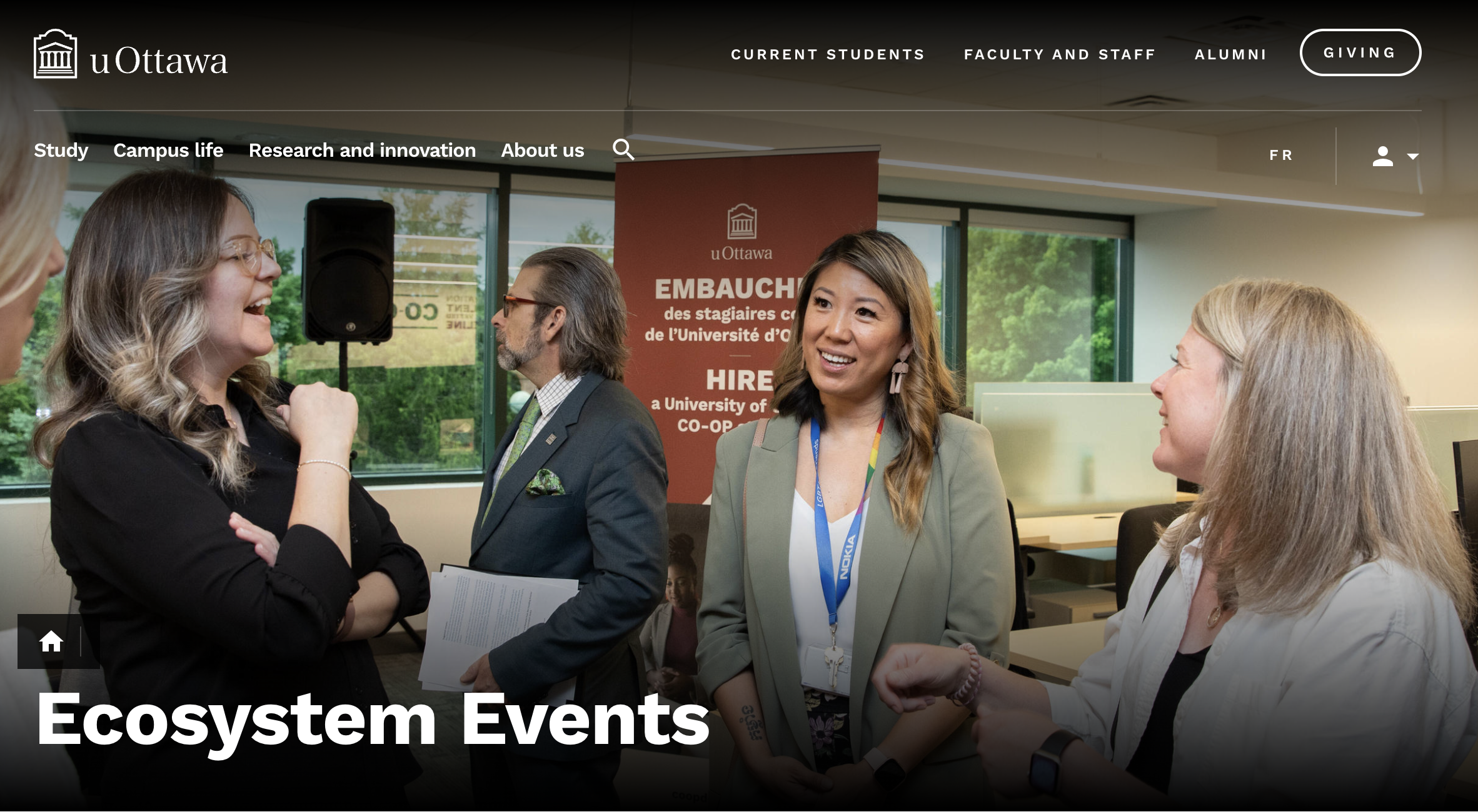 Ecosystem Events page design